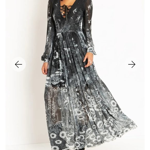 ISO WTB Blackmilk William Heath Robinson's Fairytales Sheer Bishop Maxi Dress - Picture 1 of 1